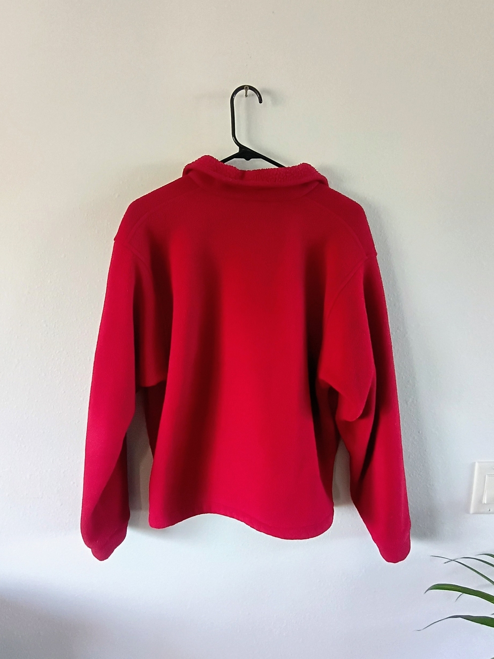 🇺🇸Vintage EMS Polartec Quarter Zip Fleece Pullover Women's XL USA Red Jacket - Picture 7 of 9